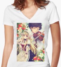 Retro Women's Fitted V-Neck T-Shirt