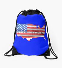 America the Beautiful Drawstring Bag