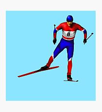Cross-country skiing Photographic Print
