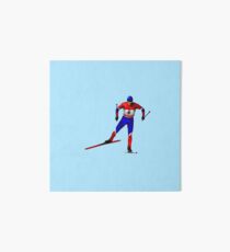 Cross-country skiing Art Board