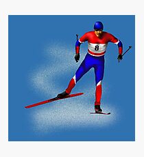Cross-country skiing Photographic Print