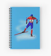 Cross-country skiing Spiral Notebook