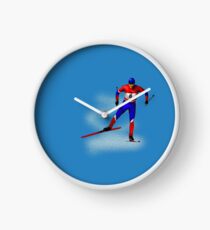 Cross-country skiing Clock