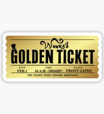Wonka's Golden Ticket Sticker