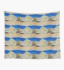 sci fi flight on mars Wall Tapestry