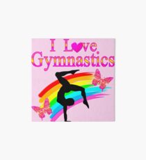 ROSA ICH LIEBE GYMNASTICS-ENTWURF Galeriedruck