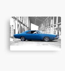 1969 Dodge Charger RT 'American Muscle' Metal Print