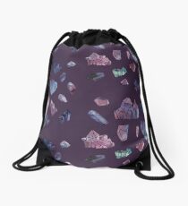 Amethyst minerals set Drawstring Bag