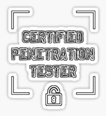 Cyber Security Hacking Certified Penetration Tester Fun T-shirt Sticker