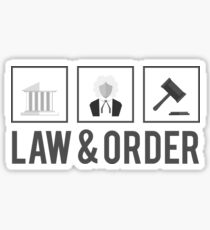 Law & Order | Job Stickers Art Sticker