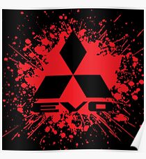 Póster mitsubishi evo