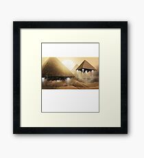 Aliens Pyramid Abduction Framed Print