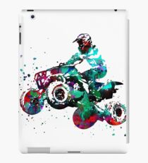 Quad bike, motorcycle race iPad Case/Skin