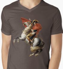 Napoleon Art Delacroix Inspired Men's V-Neck T-Shirt