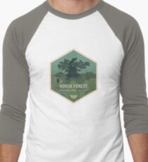 Camiseta ¾ bicolor para hombre Parque Nacional Forestal de Korok