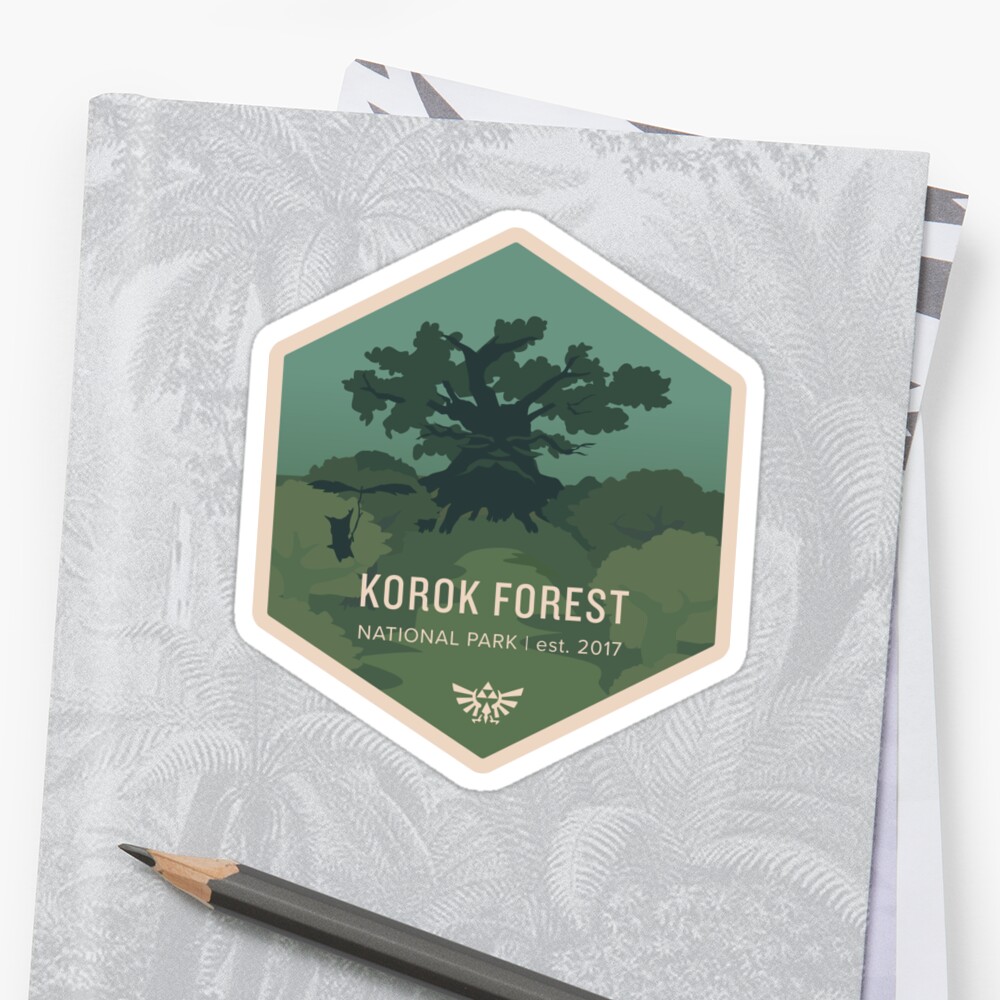 Korok Forest National Park Sticker By Greermiceli Redbubble