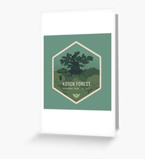 Korok Forest National Park Greeting Card