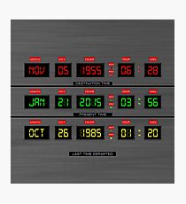Back To The Future Photographic Print