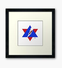 REMNANT WARRIOR STAR - JESUS LIGHTENING Framed Print