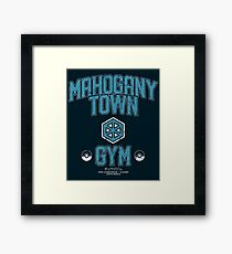 Mahogany Town Gym Framed Print