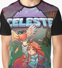 Camiseta gráfica Celeste