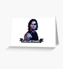 Snake Plissken Greeting Card