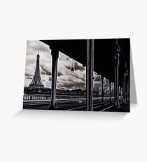 Eiffel Tower from Bir-Hakeim bridge Greeting Card