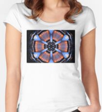 Vibrant Romeo Sunrise Double Kaleidoscope Women's Fitted Scoop T-Shirt