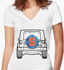 Syracuse Jeep Women's Fitted V-Neck T-Shirt