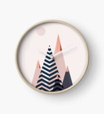 Scandinavian Mountains Clock