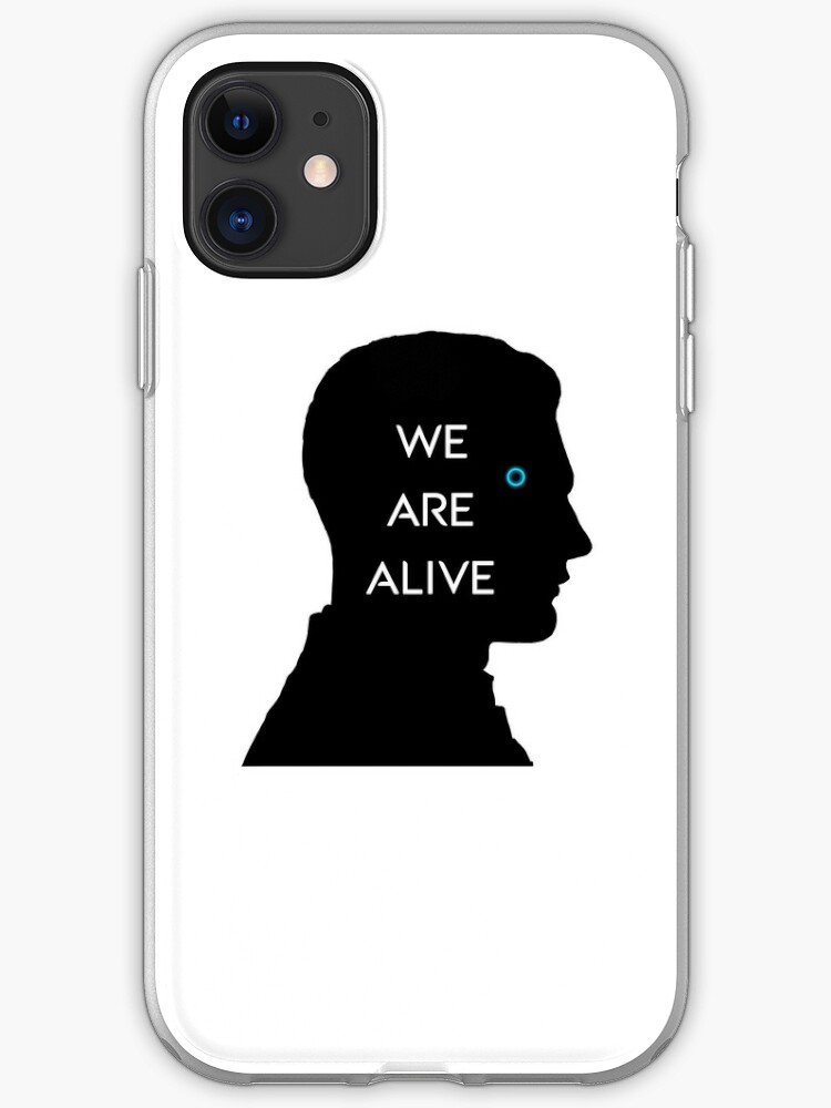 Detroit Become Human Connor We Are Alive Black Iphone Case