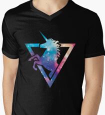 Galaxy Unicorn Men's V-Neck T-Shirt