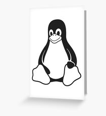 Tux Greeting Card