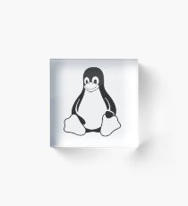 Tux Acrylic Block