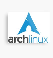 Arch Linux Metal Print