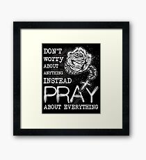 Rosary pray Framed Print