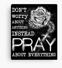 Rosary pray Canvas Print