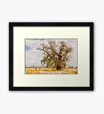 lonely bottle tree Framed Print