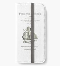 Pride and Prejudice by Jane Austen title page iPhone Wallet/Case/Skin