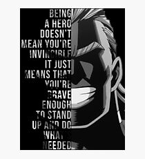 My Hero, All Might Photographic Print