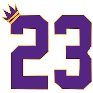 Lebron James Jersey Lakers #23 Sticker for Sale by Lumared