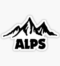 Pegatina Alpes