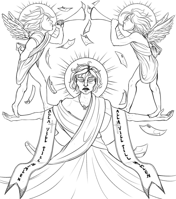  buy your way into heaven by andrew byass redbubble