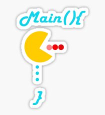 T-Shirt programmer main function Sticker