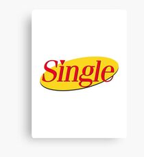 Single Seinfeld Logo funny meme / Parody Canvas Print