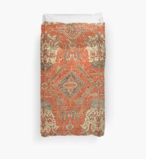 Antique Turkish Oushak Rug Duvet Cover