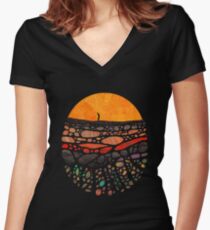 Beneath Women's Fitted V-Neck T-Shirt