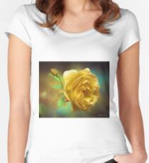 Rose Bud Women's Fitted Scoop T-Shirt