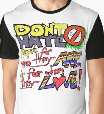 Don’t Hate (clear background) Graphic T-Shirt