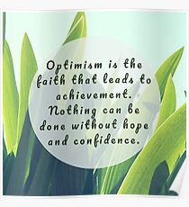 Leaves Quotation (Helen Keller #1) Poster